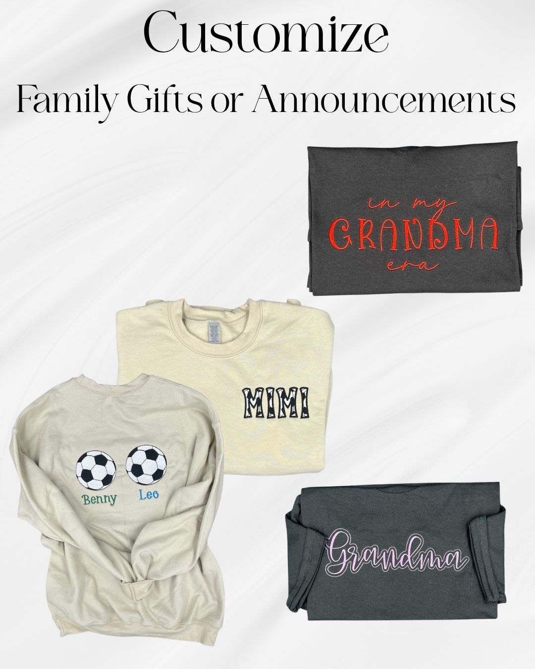 Customize Gifts or Announcements