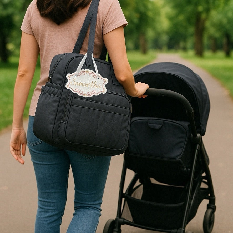 Name Tag Soon Rose & Gold