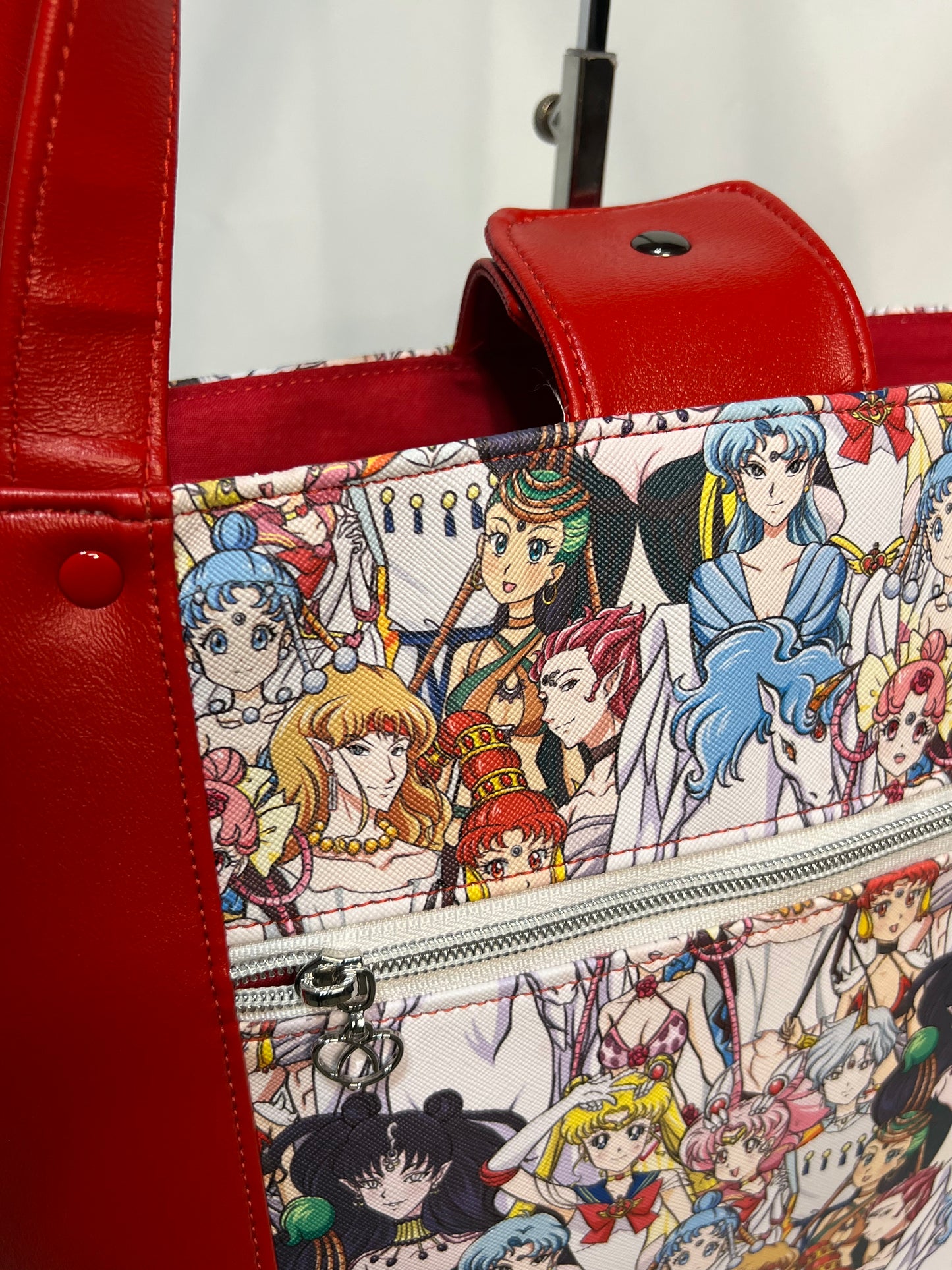 Anime & Red Padded Custom Tote Bag
