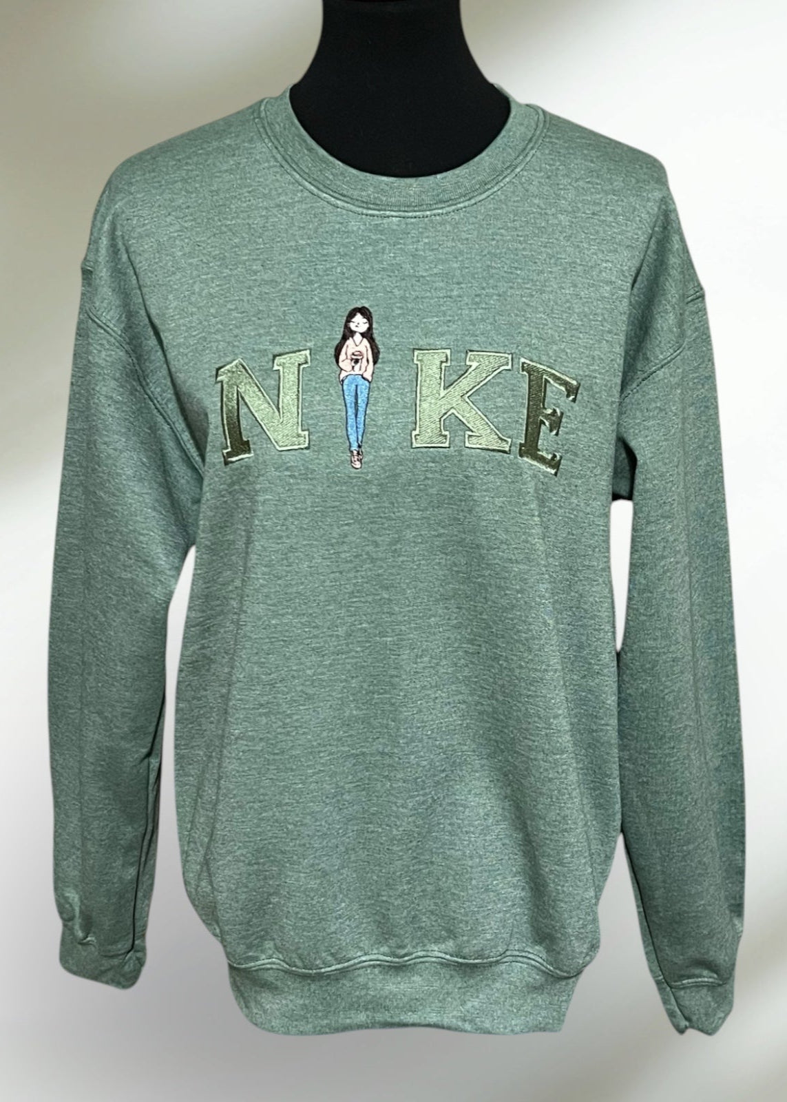Coffee Girl Embroidered Sweatshirt