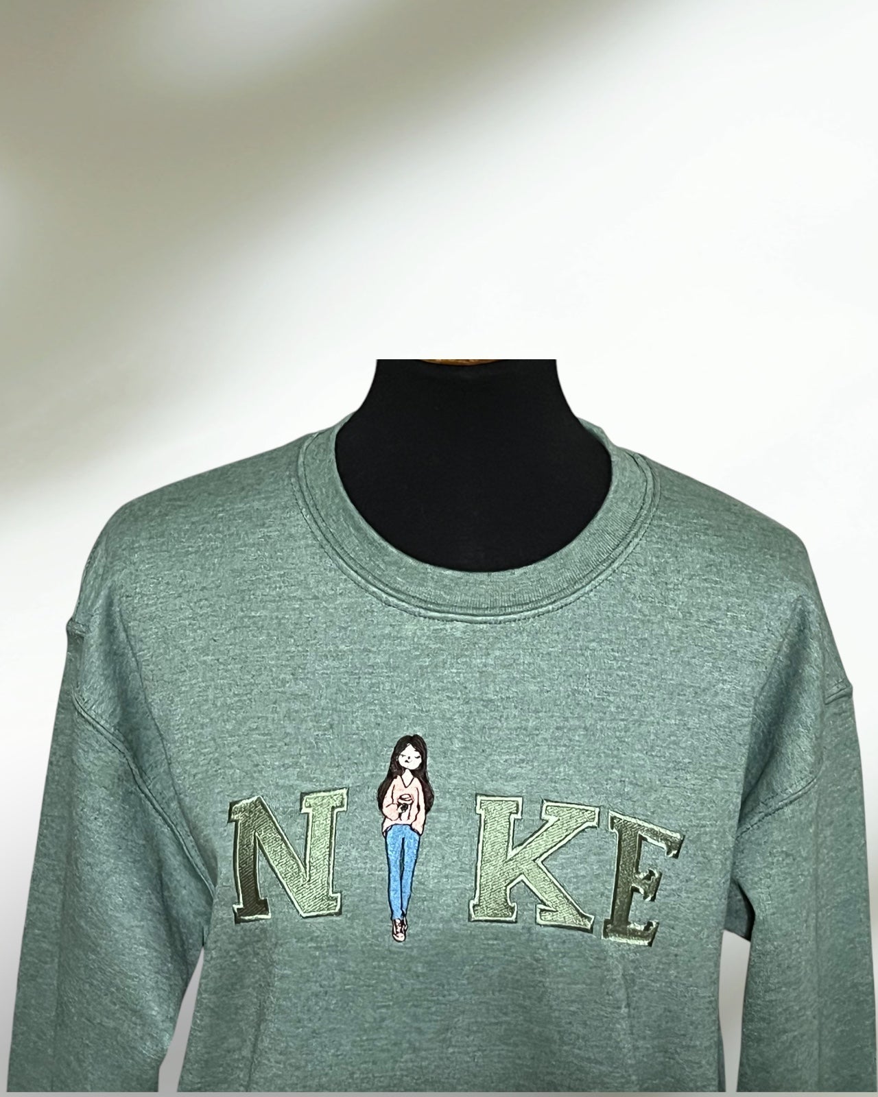 Coffee Girl Embroidered Sweatshirt