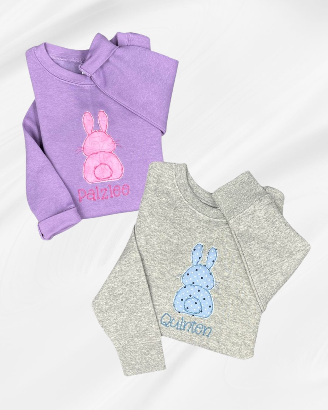 Bunny Sweatshirt With Name - Youth