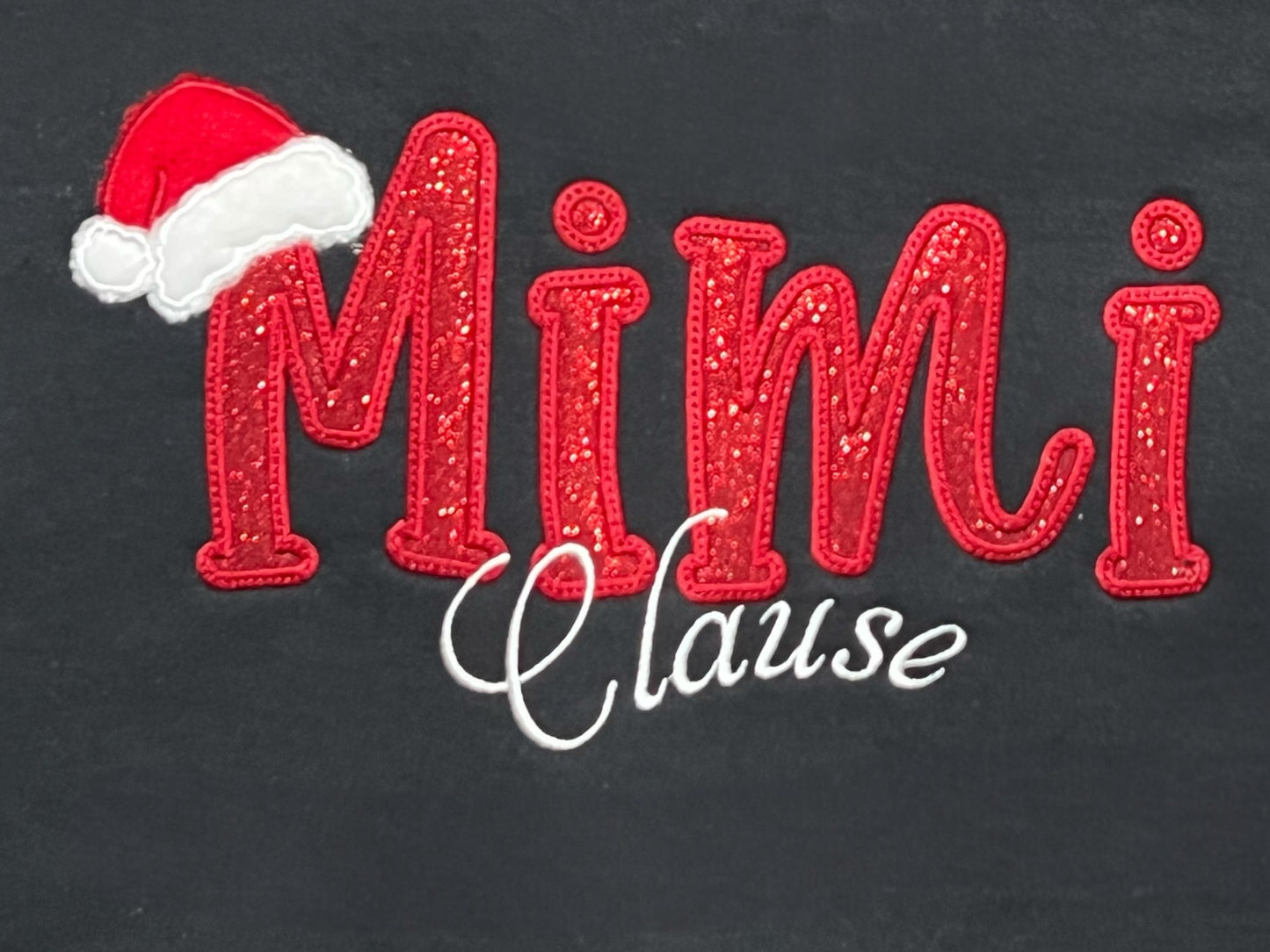 Mimi Clause Glitter Sweatshirt