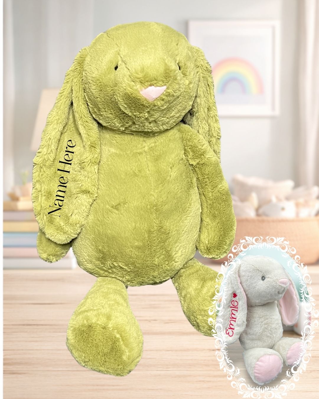 Lrg Green Bunny