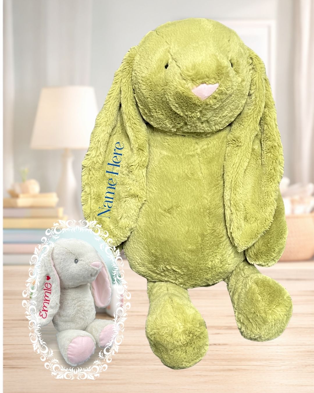 Lrg Green Bunny