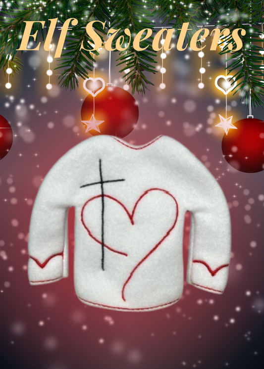 Elf Shirt/Dress- Heart & Cross