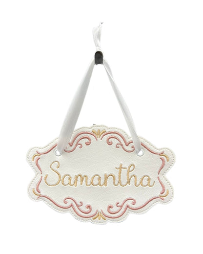 Name Tag Soon Rose & Gold