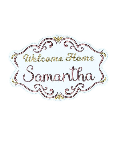 Welcome Home/Coming Soon Rose & Gold Banner