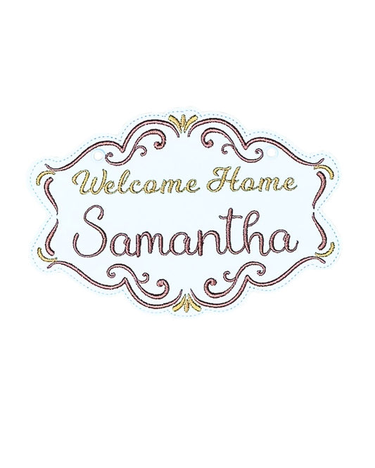 Welcome Home/Coming Soon Rose & Gold Banner