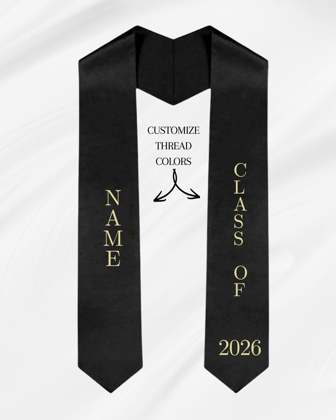 Grad. Stole/Sash - Name and Class of