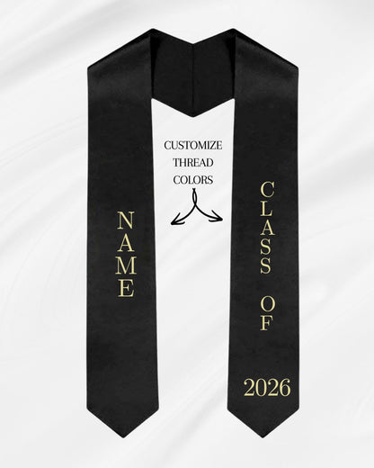 Grad. Stole/Sash - Name and Class of