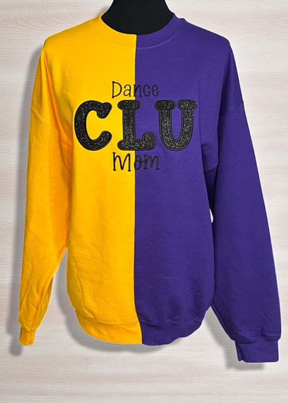 CLU Dance Mom Split Color Sweatshirt