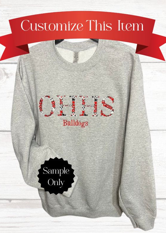 Custom Floral Sweatshirt