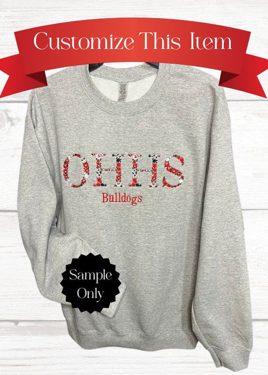 Custom Floral Sweatshirt