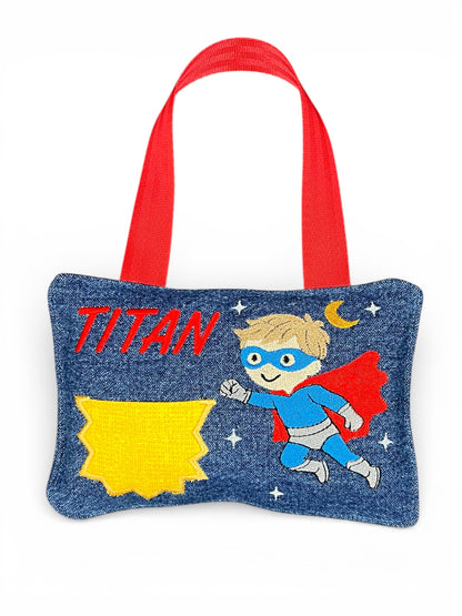 Boy Super Hero Tooth Pillow