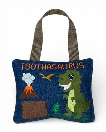 Boy or Girl - T Rex Dinosaur Tooth Pillow 1