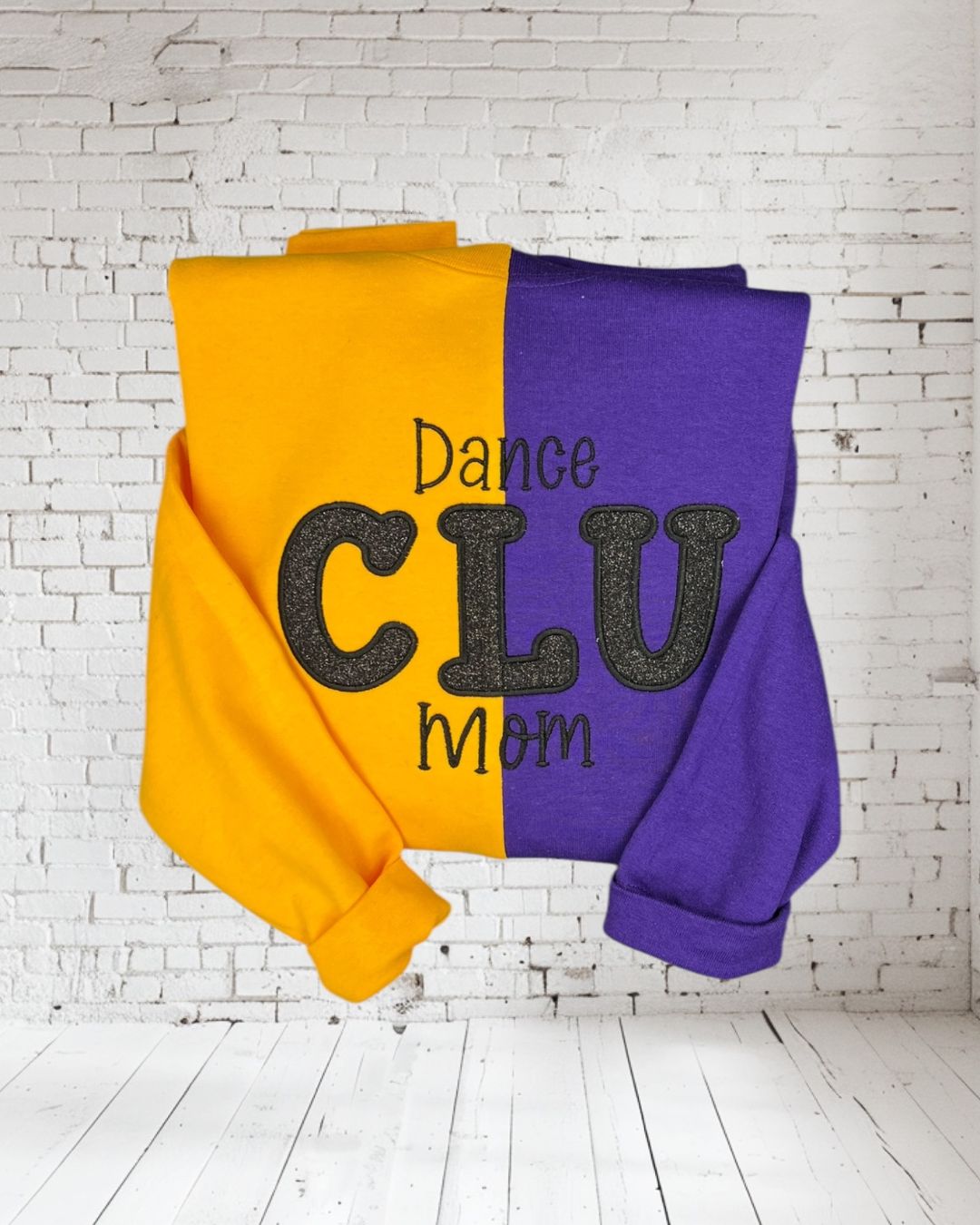 CLU Dance Mom Split Color Sweatshirt