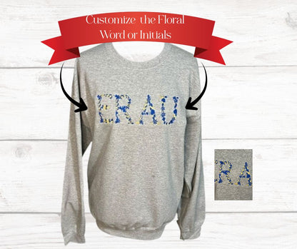 Custom Floral Sweatshirt