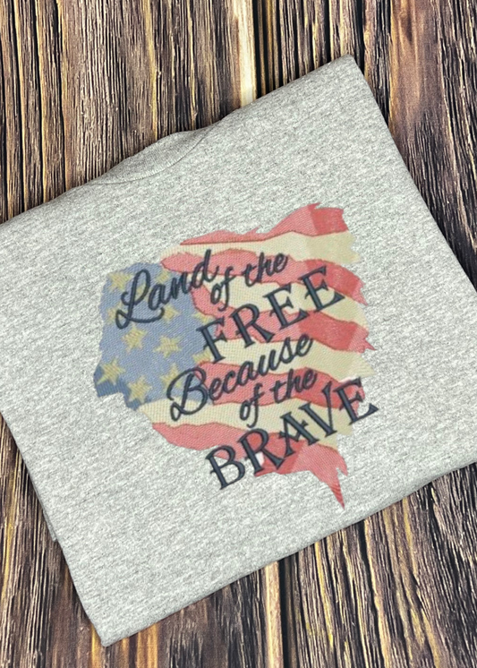 Land of the Free Patriotic T-Shirt