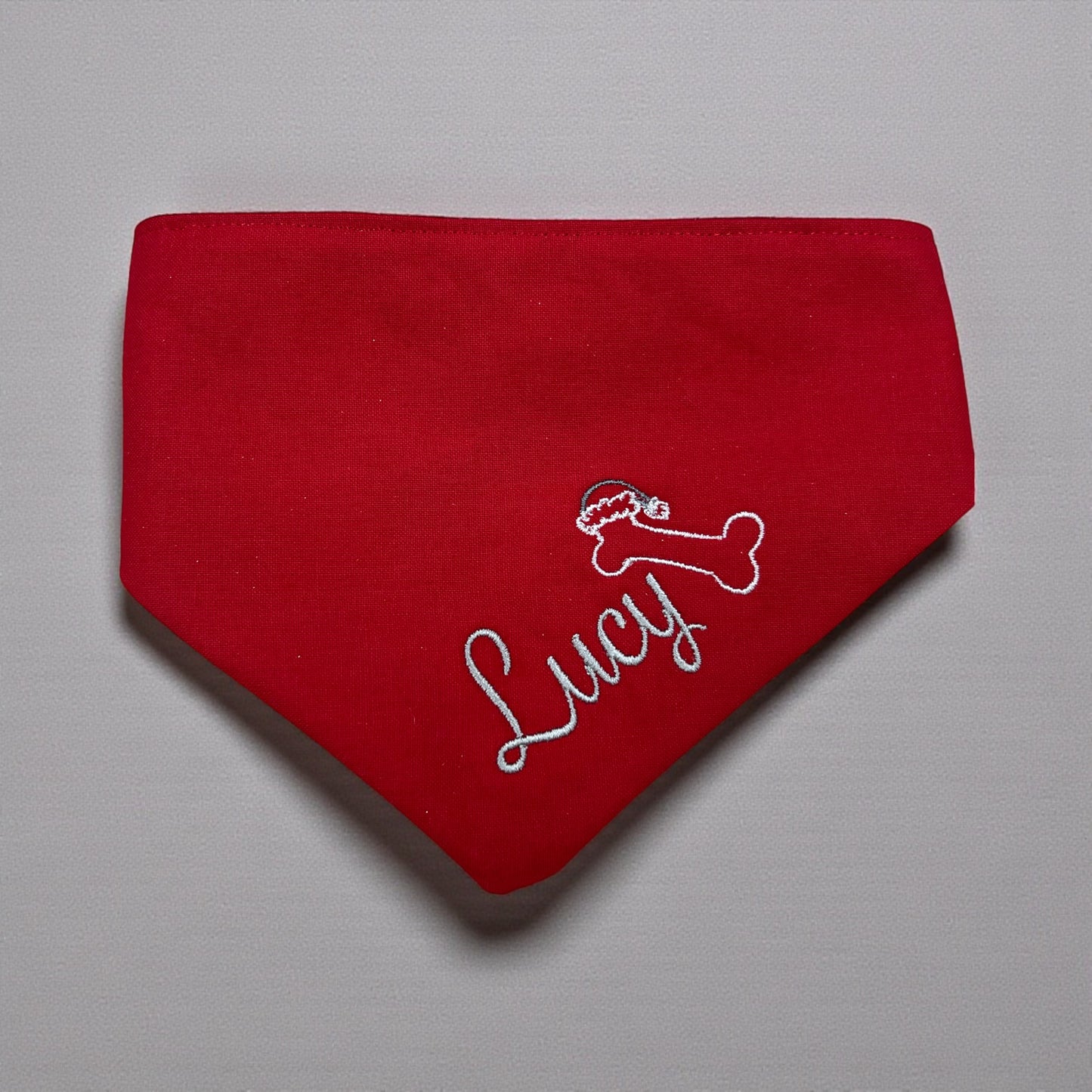 Snowflake Flannel Custom Dog Bandana