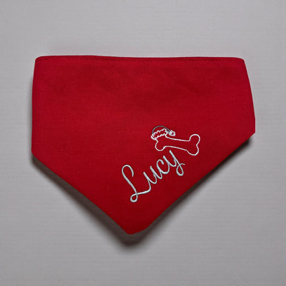 Snowflake Flannel Custom Dog Bandana