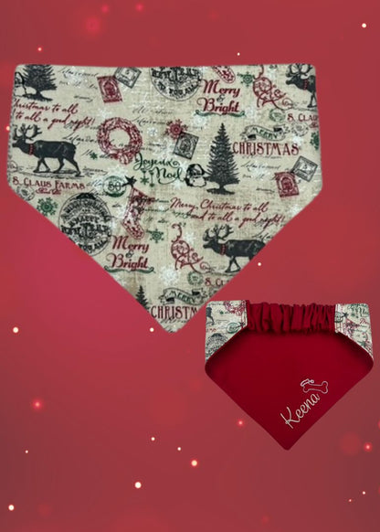 Personalized Christmas - Dog bandana