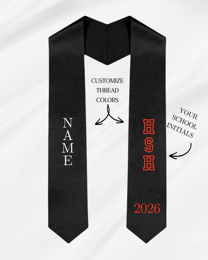 Grad. Stole/Sash - Name and School