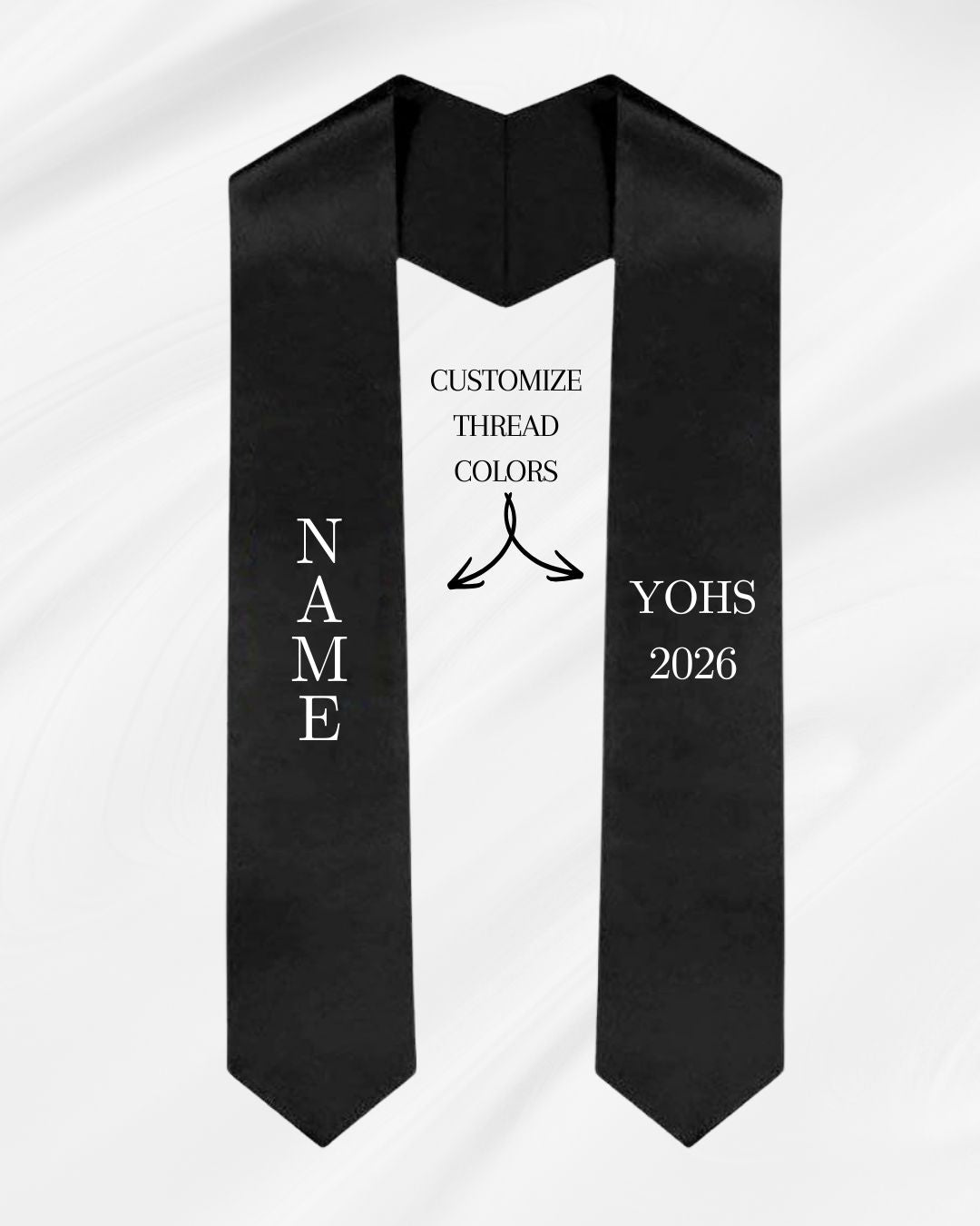 Grad. Stole/Sash - Name and School Initials - 2