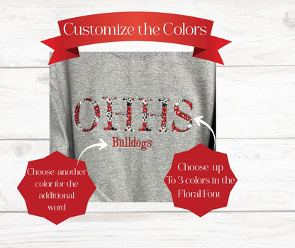 Custom Floral Sweatshirt