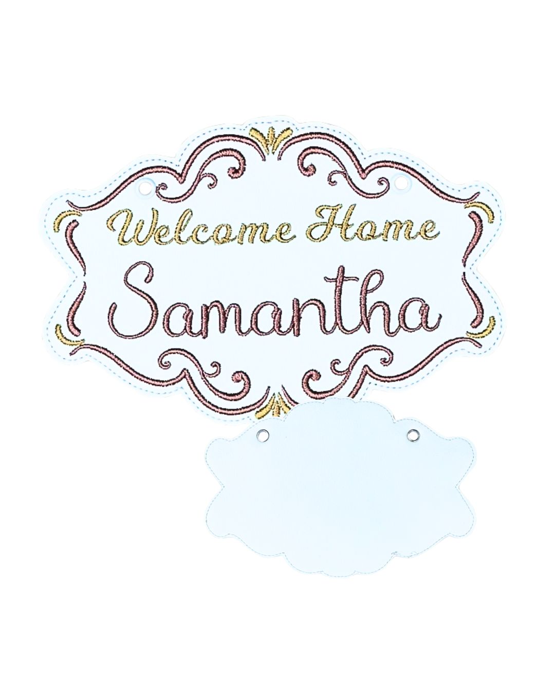Welcome Home/Coming Soon Rose & Gold Banner