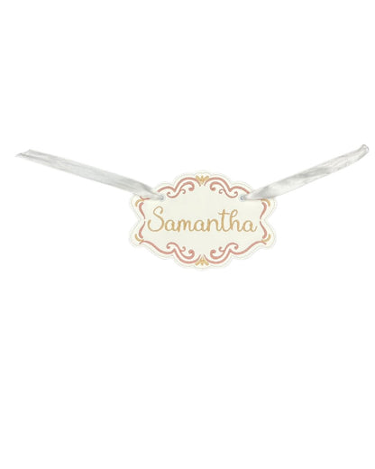 Name Tag Soon Rose & Gold