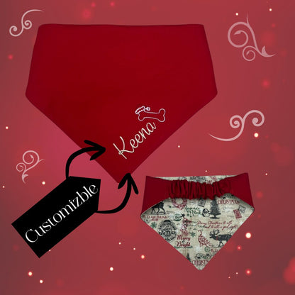 Personalized Christmas - Dog bandana