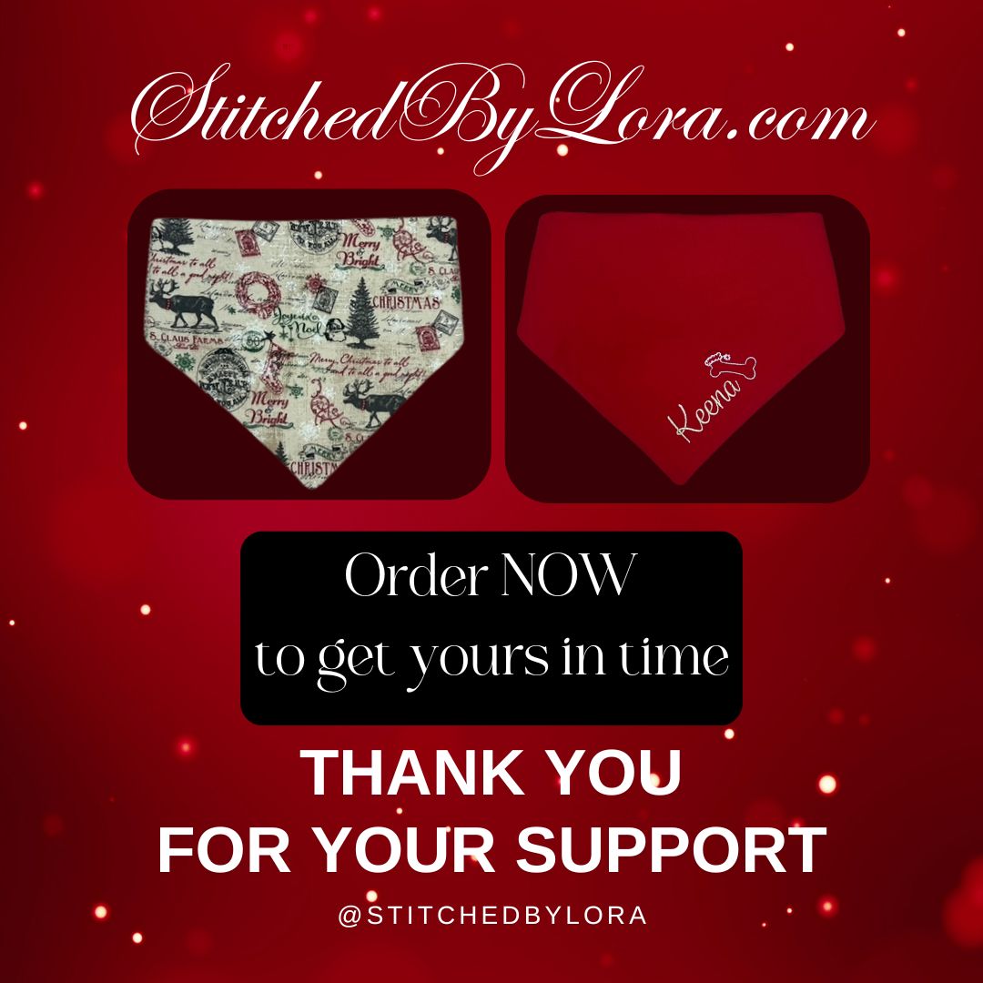 Personalized Christmas - Dog bandana