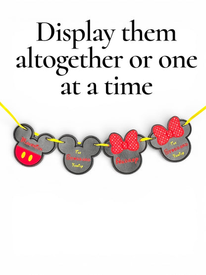 Boy Mouse Stroller / Name Tag