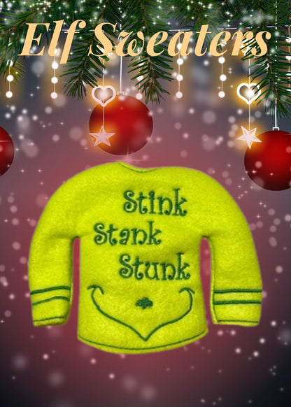 Elf Shirt/Dress- Stink Stank Stunk