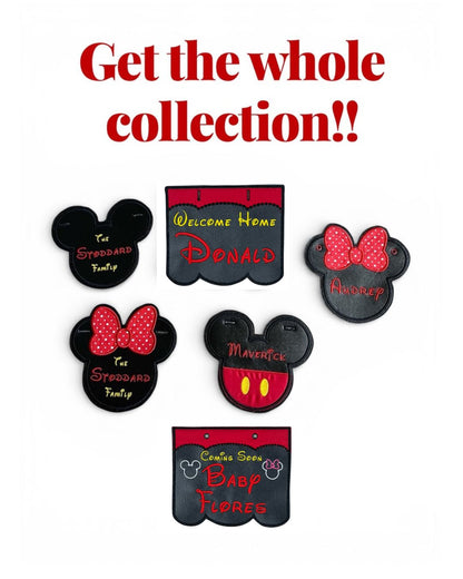 Boy Mouse Stroller / Name Tag