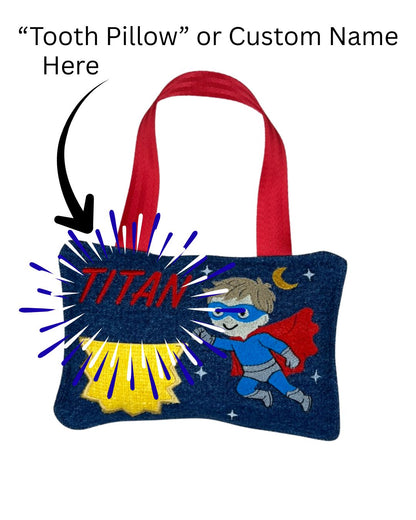 Girl Super Hero Tooth Pillow