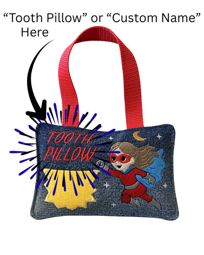 Boy Super Hero Tooth Pillow