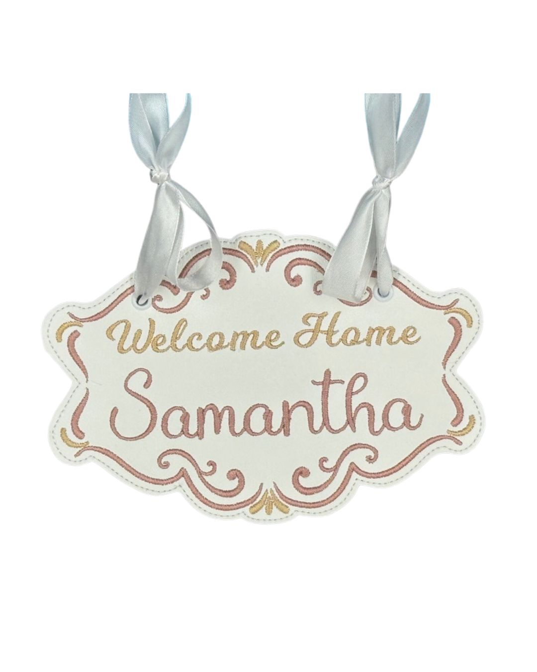 Welcome Home/Coming Soon Rose & Gold Banner