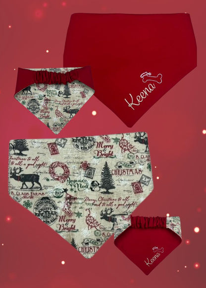 Personalized Christmas - Dog bandana