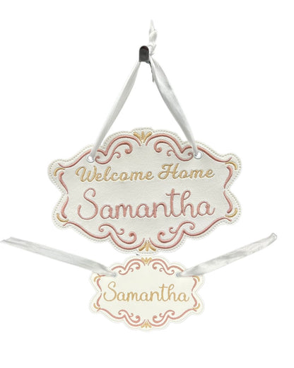 Name Tag Soon Rose & Gold