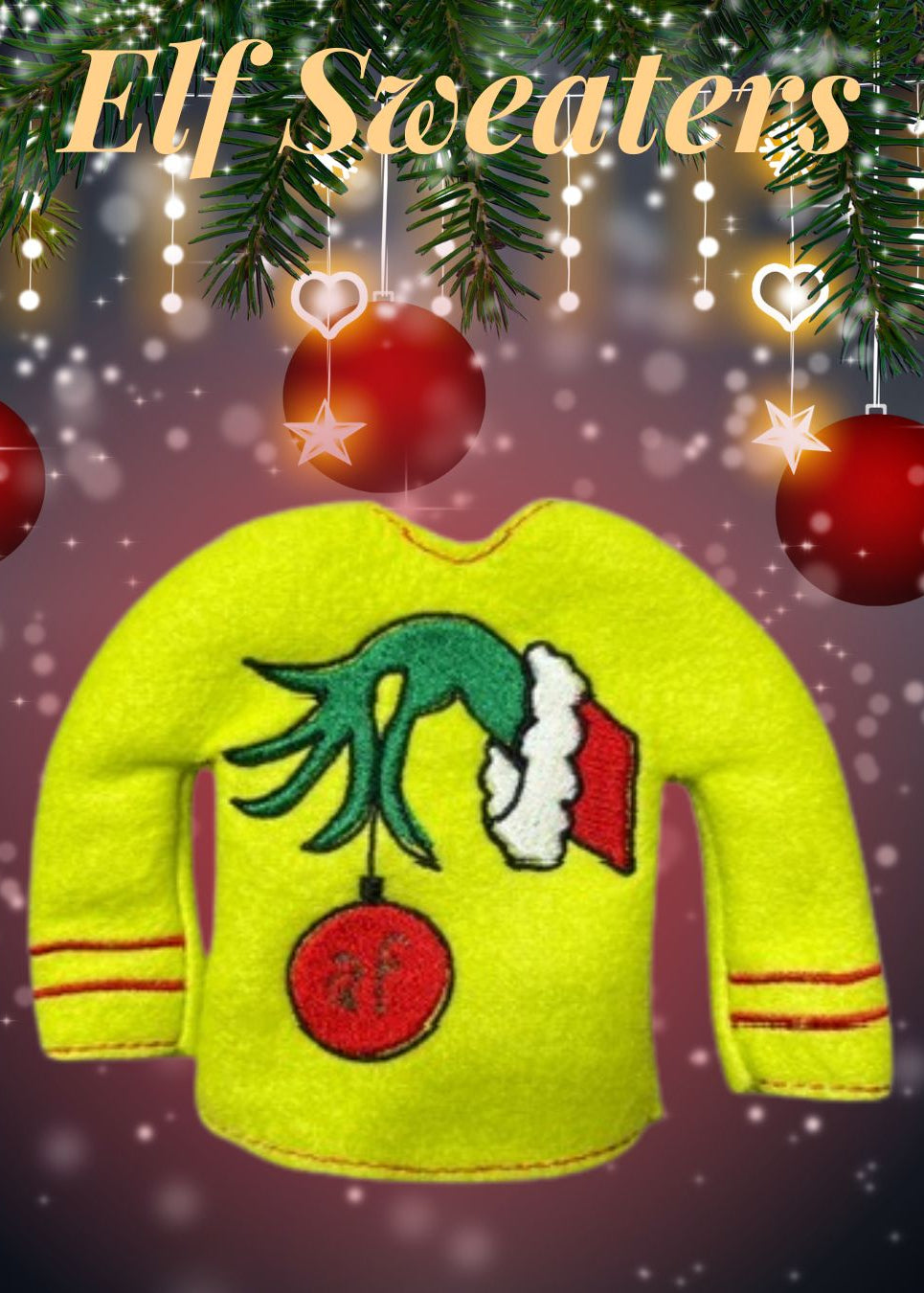 Elf Shirt/Dress __ Green Hand w Initials