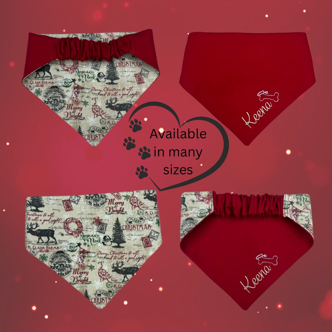 Personalized Christmas - Dog bandana