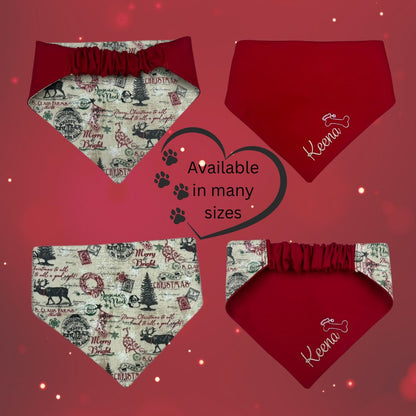 Personalized Christmas - Dog bandana