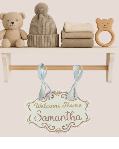Welcome Home/Coming Soon Rose & Gold Banner