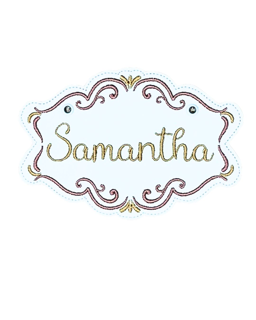 Name Tag Soon Rose & Gold