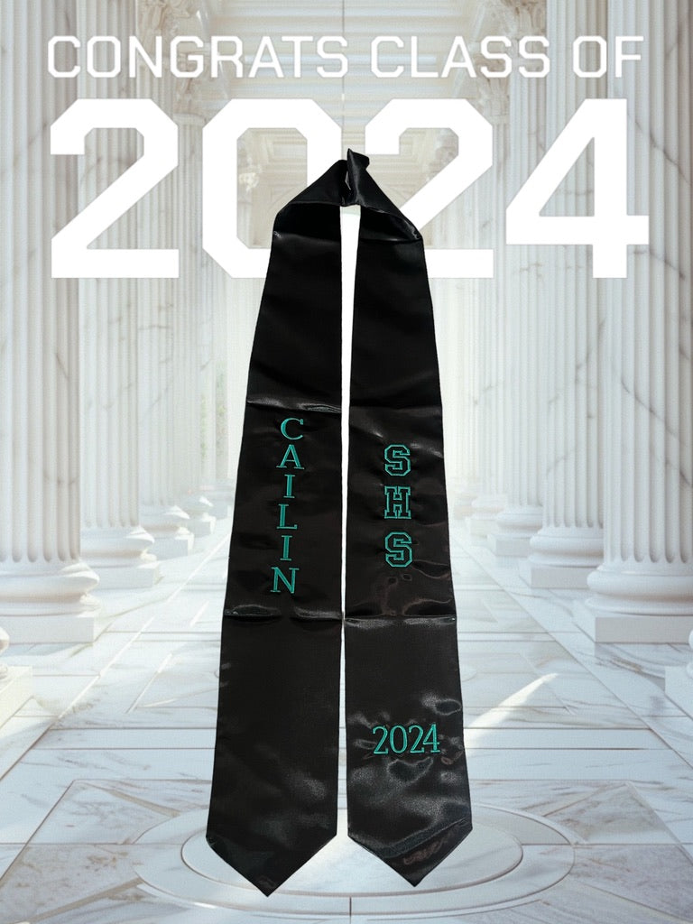 Grad. Stole/Sash - Name and School Initials - 2
