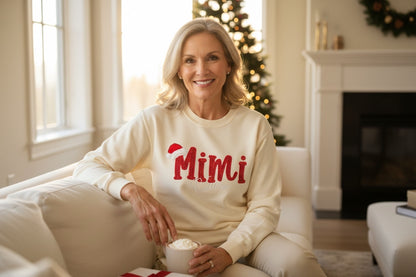 Mimi Clause Glitter Sweatshirt