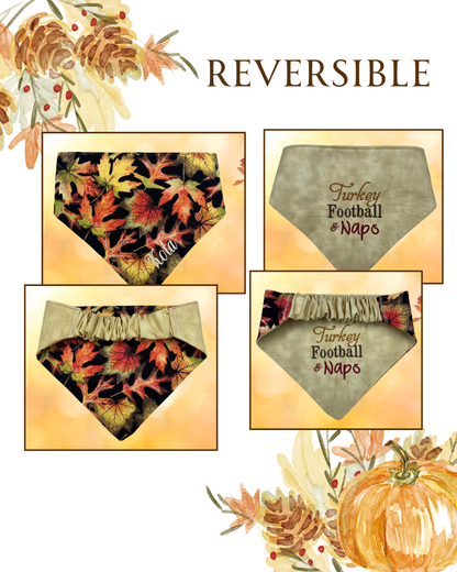 Personalized Fall Leaf- Dog bandana
