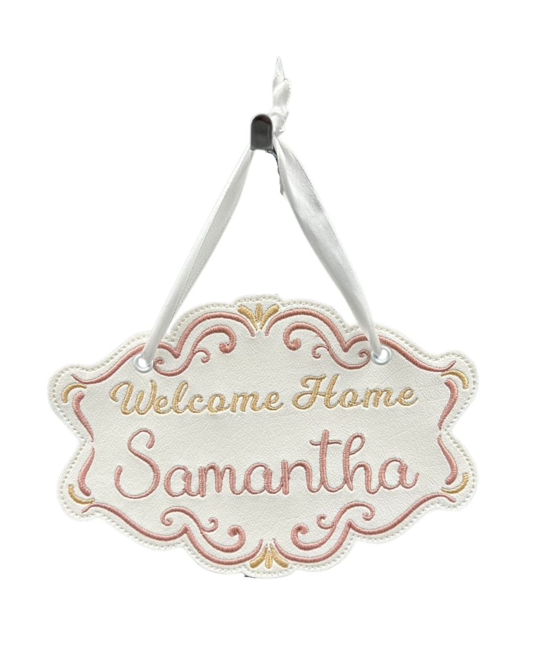 Welcome Home/Coming Soon Rose & Gold Banner